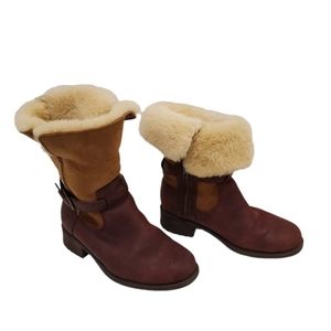 Ugg Australia Boots LEATHER SHEARLING Size: 6